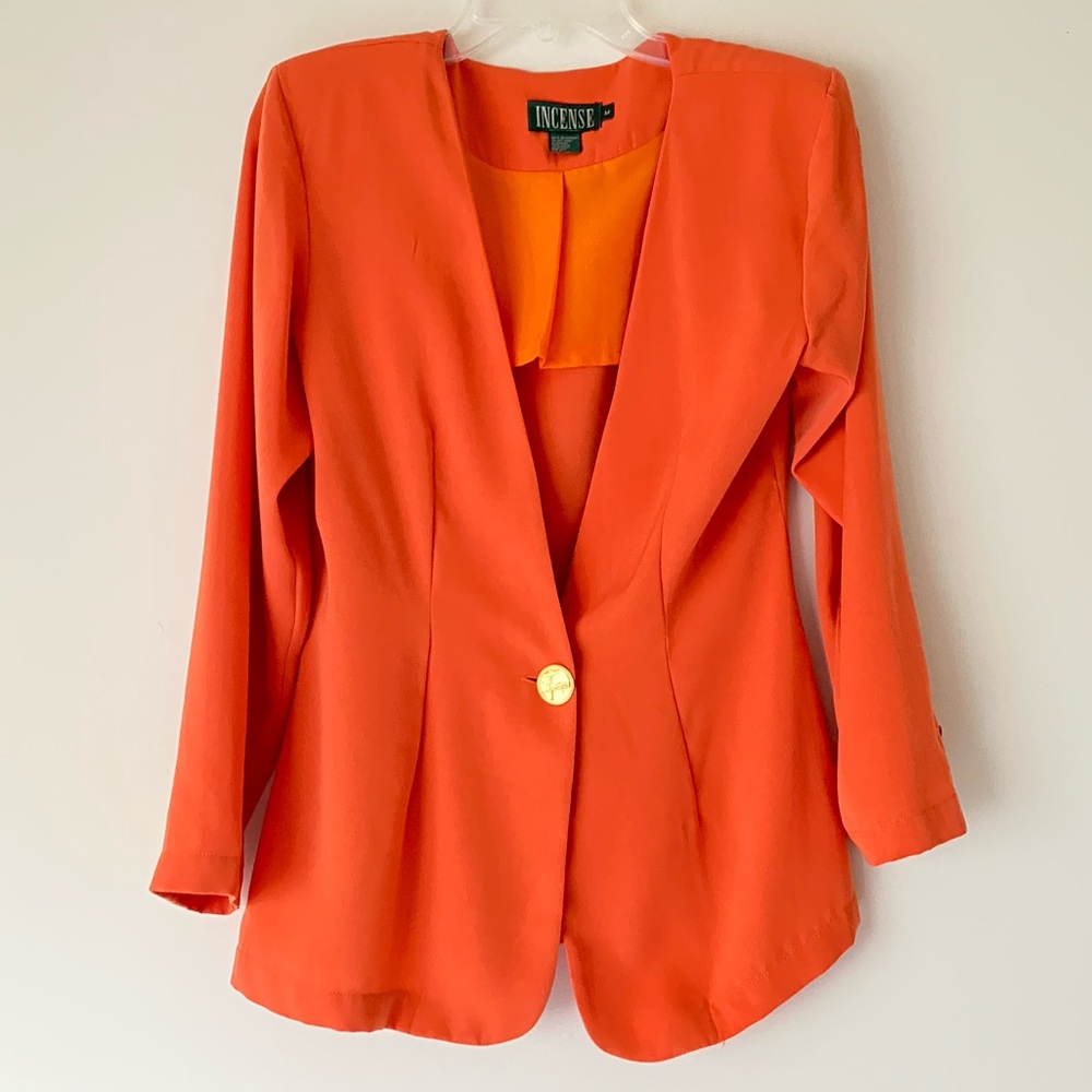Incense Women’s Orange Silky Business Pro Jacket - M - Pre-owned